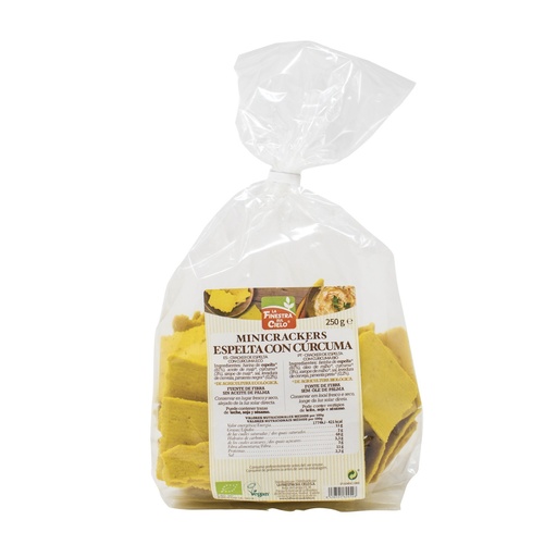 [21478] MINICRACKERS ESPELTA CON CÚRCUMA Y PIMIENTA 250G FINESTRA
