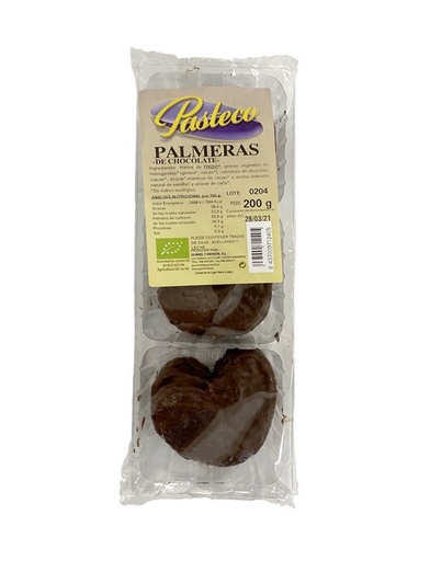 [18121] PALMERAS CHOCOLATE 150G PASTECO