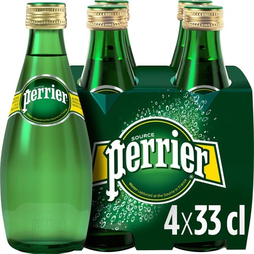 [12630] AGUA CON GAS PACK 4*33CL PERRIER