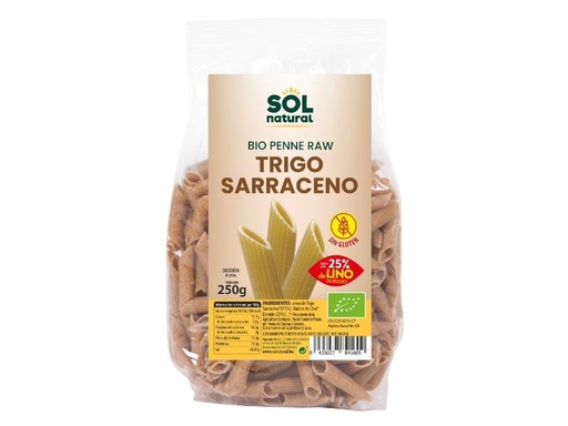 [23450] PENNE TRIGO SARRACENO-LINO SIN GLUTEN 250G SOL NATURAL