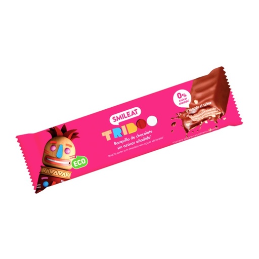 [29654] BARQUILLO RECUBIERTO DE CHOCOLATE 30G SMILEAT