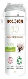 DISCOS DESMAQUILLANTES ALGODÓN BIO 80UD BOCOTON