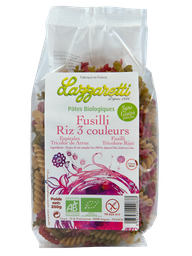 ESPIRALES ARROZ 3 COLORES SIN GLUTEN 250G LAZZARETTI