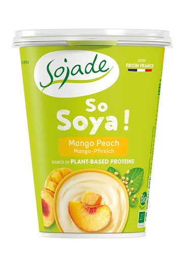 [8639] YOGUR DE SOJA MANGO MELOCOTON 400G SOJADE