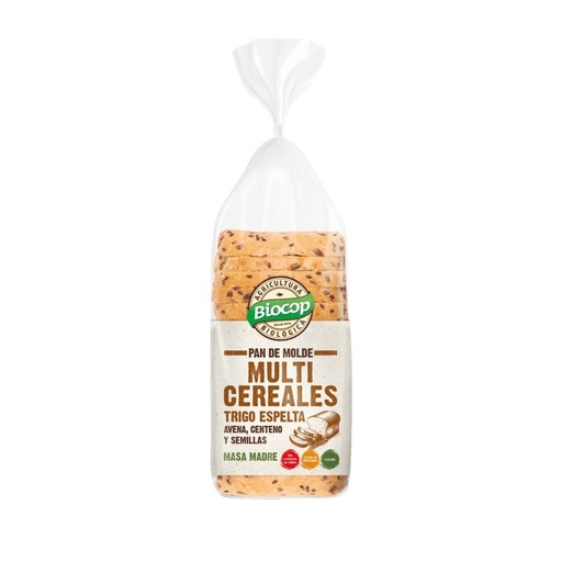 [22396] PAN MOLDE TRIGO ESPELTA MULTICEREALES 400G BIOCOP