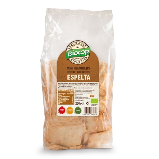 [22152] MINI CRACKERS ESPELTA SIN LEVADURA 250G BIOCOP