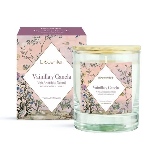 [30068] VELA VEGETAL VAINILLA Y CANELA BIOCENTER