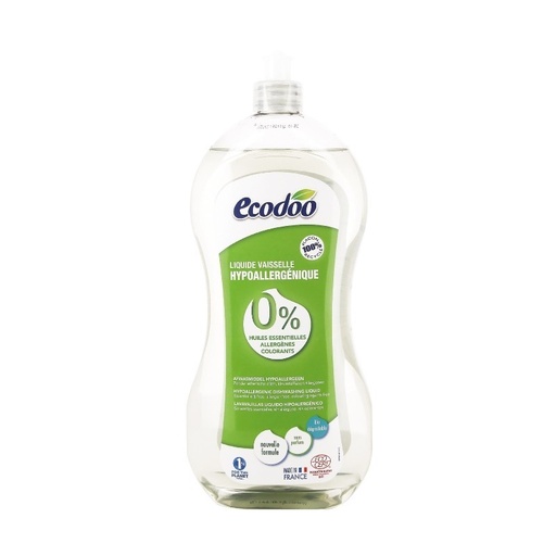 [27453] LAVAVAJILLAS HIPOALERGENICO 0% 1 L ECODOO