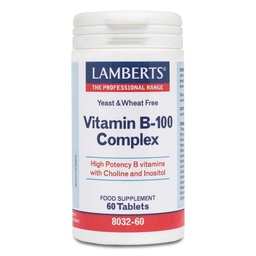 COMPLEJO DE VITAMINA B-100 60TAB LAMBERTS