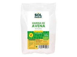 HARINA DE AVENA INTEGRAL SIN GLUTEN 500G SOL NATURAL