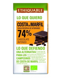 CHOCOLATE NEGRO 74% 100G ETHIQUABLE