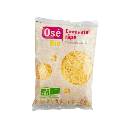 [28237] QUESO EMMENTAL RALLADO 200G OSE BIO