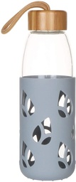 BOTELLA NOMAD GRIS CON FUNDA DE SILICONA 550ML PEBBLY