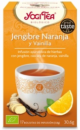 INFUSIÓN JENGIBRE. NARANJA VAINILLA 17UD YOGI TEA