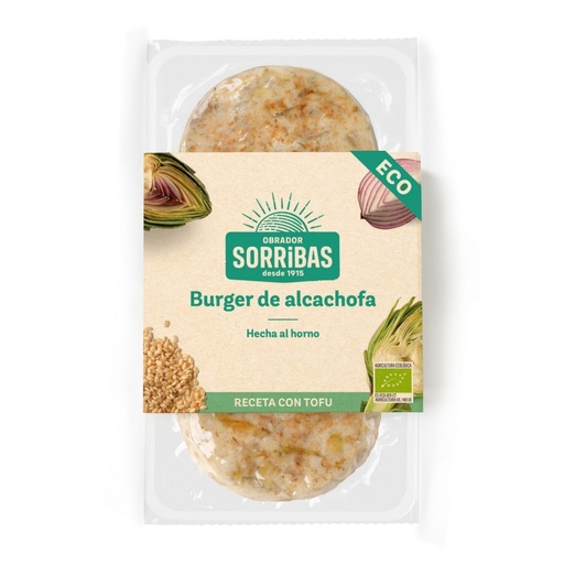 [7560] BURGUER ALCACHOFA 160G OBRADOR SORRIBAS