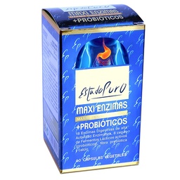 MAXI ENZIMAS + PROBIOTICOS 40CAP 770MG ESTADO PURO