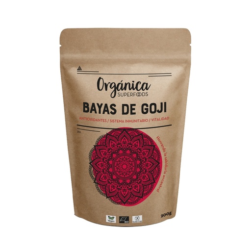 [28839] BAYAS GOJI 200G ORGANICA SUPERFOODS