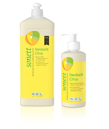 [7669] JABÓN MANOS CITRUS DISPENSADOR 300ML SONETT