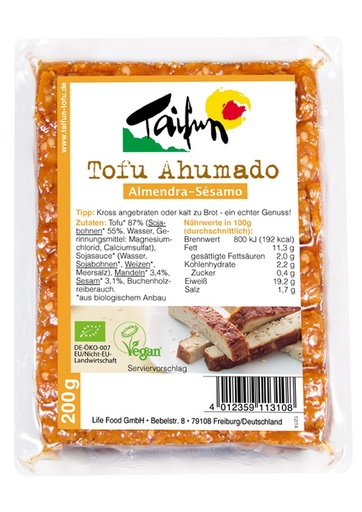 [520] TOFU AHUMADO ALMENDRA-SÉSAMO 200G TAIFUN