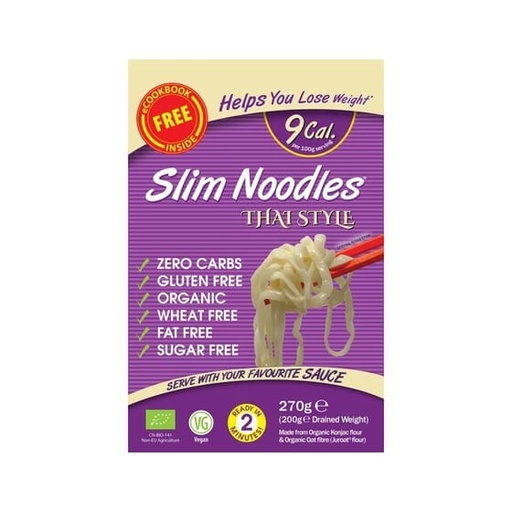 [21126] KONJAC NOODLES THAI 270G SIN GLUTEN SLIM PASTA