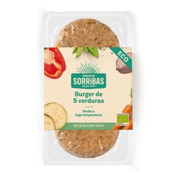 BURGUER 5 VERDURAS 160G SORRIBAS