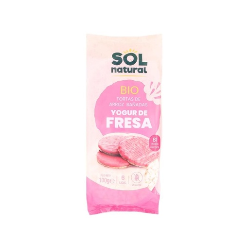 [20999] TORTAS ARROZ CON YOGUR Y FRESA 100G SOL NATURAL