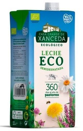 LECHE VACA SEMIDESNATADA UHT 1L CASA XANCEDA