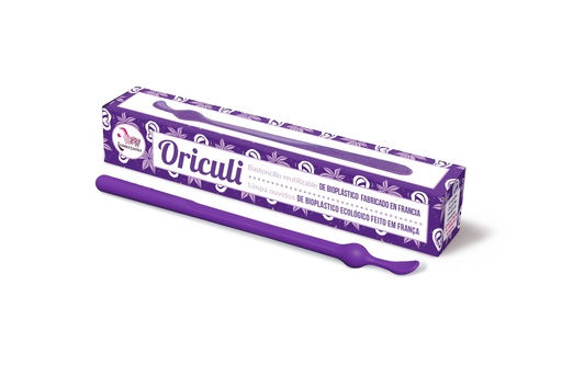 [30047] BASTONCILLO REUTILIZABLE MORADO ORICULI BIOPLASTICO LAMAZUNA