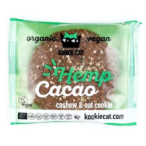 [19946] GALLETA CÁÑAMO Y CACAO 50G KOOKIECAT