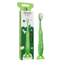 CEPILLO DENTAL NIÑOS DINOSAURIO VERDE 15G NORDICS