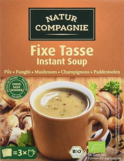 [13775] SOPA INSTANTANEA DE CHAMPIÑON BIO 3X17G NATUR COMPAGNIE