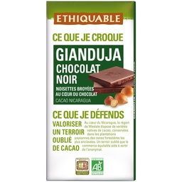 CHOCOLATE NEGRO GIANDUJA GUATEMALA 100G ETHIQUABLE