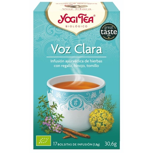 [566] INFUSIÓN VOZ CLARA 17UD YOGI TEA