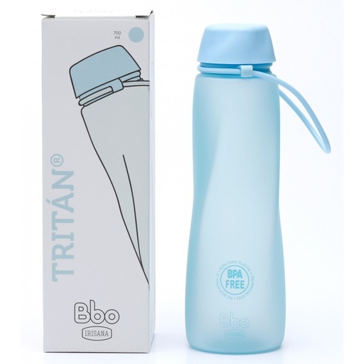[21250] BOTELLA TRITAN 550ML AZUL IRISANA