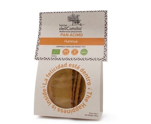 [21238] PAN ÁCIMO HUMMUS SIN GLUTEN 125G DELICATALIA