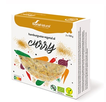 [21912] HAMBURGUESA VEGETAL CURRY 2X100G SORIA NATURAL