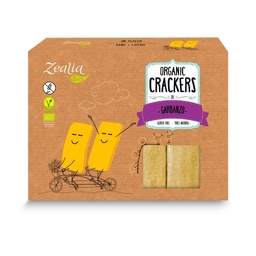 CRACKERS GARBANZO BIO SIN GLUTEN 120G ZEALIA