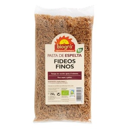 FIDEO FINO ESPELTA 250G BIOGRA