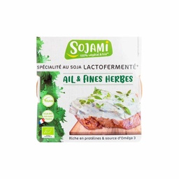 CREMA DE SOJA LACTOFERMENTADA AJO Y FINAS HIERBAS 125G SOJAMI