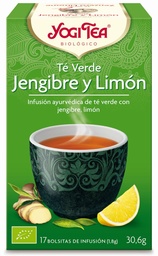 INFUSIÓN TÉ VERDE JENGIBRE LIMÓN 17UD YOGI TEA