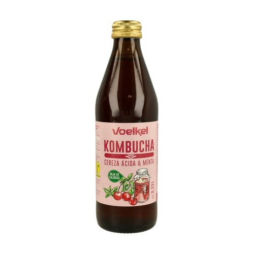 [23660] KOMBUCHA DE CEREZA Y MENTA 330ML VOELKEL