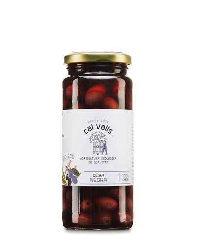 [7371] ACEITUNAS NEGRAS ENTERAS 200G CAL VALLS