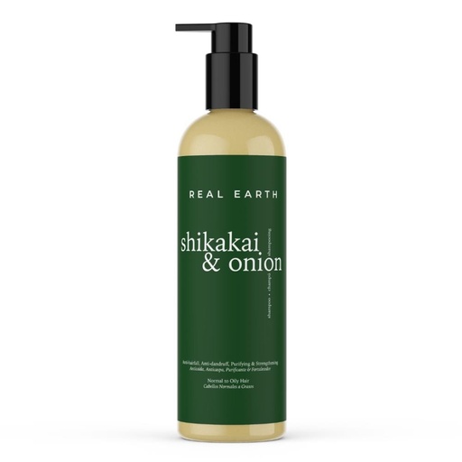 [29060] CHAMPÚ DE SHIKAKAI Y CEBOLLA 500ML REAL EARTH