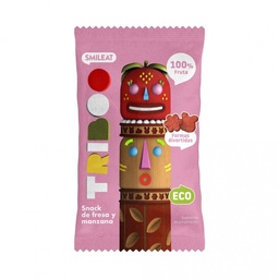SNACK DE FRESA Y MANZANA 25G SMILEAT
