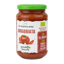SALSA ARRABIATA PICANTE 325ML BIO ORGANICA ITALIA