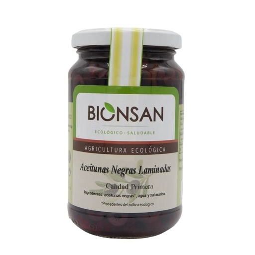 [22377] ACEITUNAS NEGRAS KALAMATA LAMINADA 170G BIONSAN