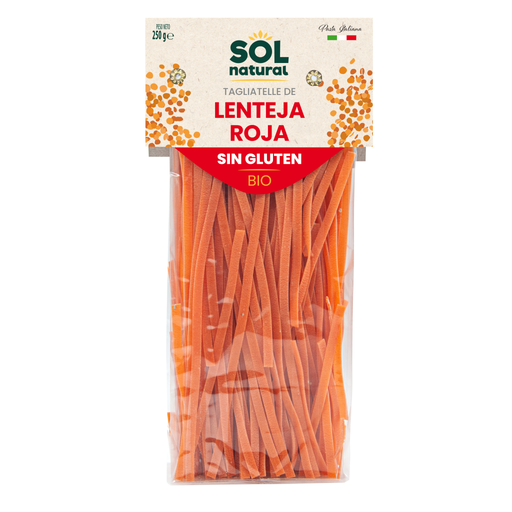 [27559] TAGLIATELLE DE LENTEJA ROJA SIN GLUTEN 250G SOL NATURAL