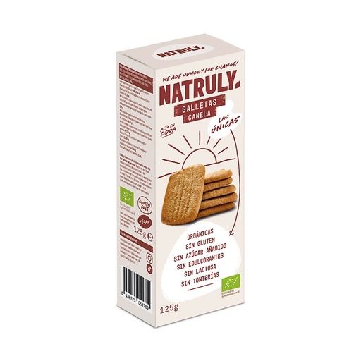 [27706] GALLETAS SABOR CANELA BIO 125G NATRULY