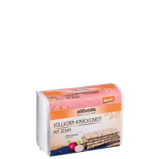 [19519] PAN CRUJIENTE CENTENO SÉSAMO 250G NATURATA