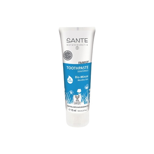 [15819] DENTÍFRICO MENTA Y SALVIA CON FLÚOR 75ML SANTE